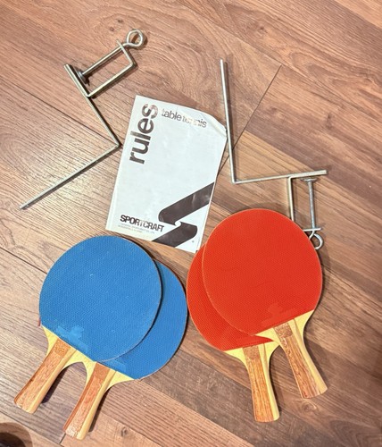 Vintage ping pong paddles set - ping,