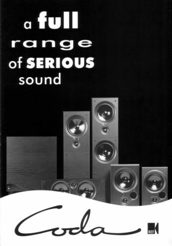 Kef coda brochure speakers - coda,