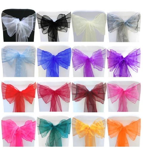 100 organza sashes - 50,