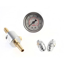 Universal Inline Fuel Pressure Gauge Adaptor Kit with 9mm Hose & AN6 Connections