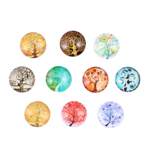 10pcs reusable glass round - glass,