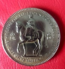 1953 Queen Elizabeth II Coronation Commemorative Crown/Five 5 Shilling  UNC Coin