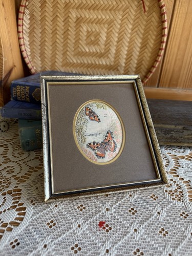 Vintage embroidered art - art, on