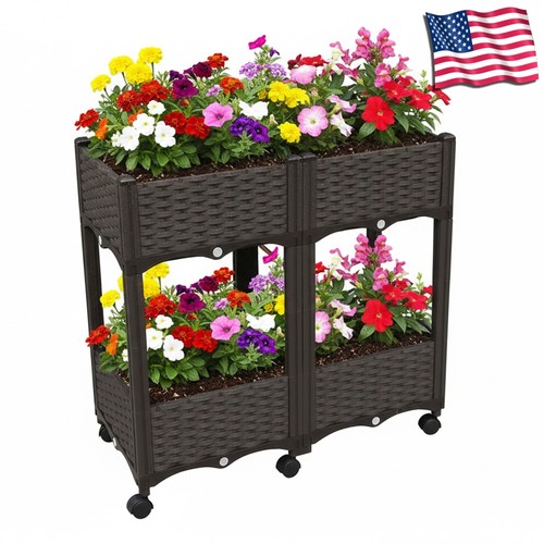 Raised garden bed with wheels - garden,