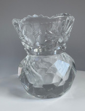 Vtg tiny lead cut crystal