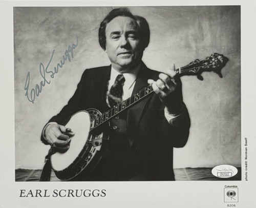 Earl scruggs signed 8x10 photo - earl,