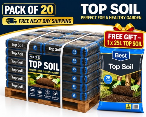 500l top soil bulk - (20, 25l)