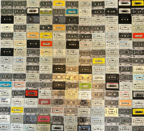 25x vintage audio cassette - vintage,