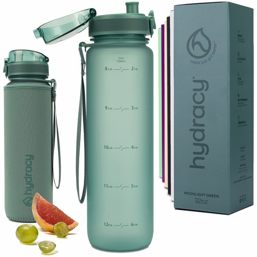 Hydracy water bottle - bottle, time