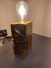 Hand Made Rustic Oak Railway Sleeper Lamp