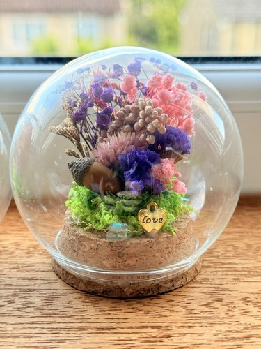 Handmade dried flower - handmade, glass