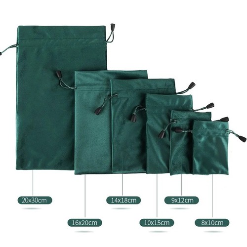Small large velvet pouch - velvet,