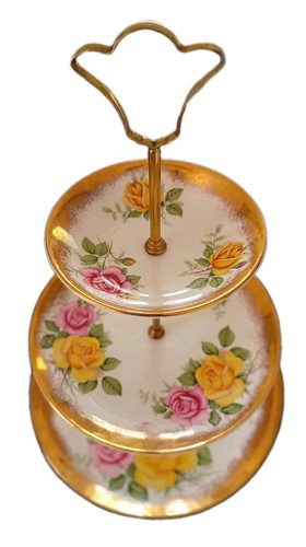 Tiered retro cake stand - tiered,
