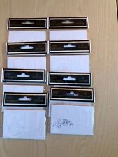 Silver Foil Rose Wedding Table Place Cards Job Lot of 96 (8 Packs of 12) NEW