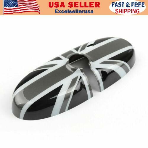 Black union jack flag rear - uk,