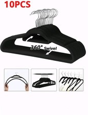 NON SLIP FLOCKED COAT HANGERS