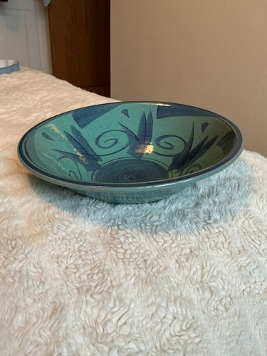 Scottish teal abstract ceramic - scottish,