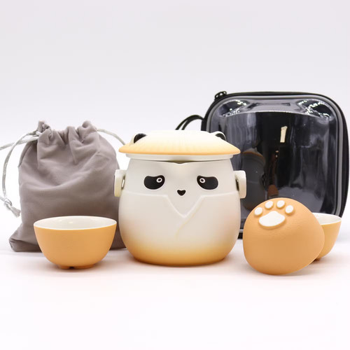 Panda teapot set with cups - panda, 3