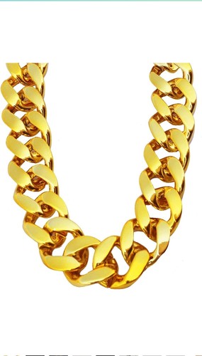 Big chunky necklace fake gold - chunky,
