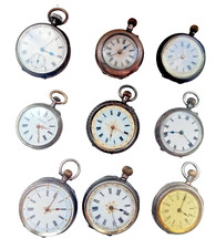 Antique Victorian Sterling Silver Ladies Top Wind Pocket Watch 1870-1910