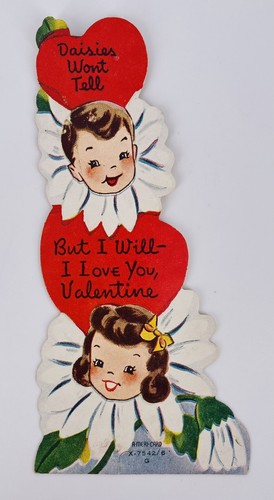 Vintage valentine card boy - valentine,