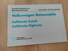 VW T4 Westfalia Owners Instruction Manual -California Coach & California Highway