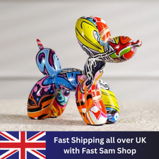 Colorful resin balloon dog - colorful,