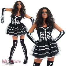 Halloween Ladies Deluxe Skeleton Tutu Costume
