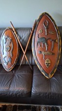 two  Vintage African display
