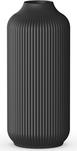 Ribbed black ceramic - ribbed,