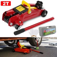 2 Ton Tonne Hydraulic Trolley Floor Jack With Plastic Storage Carry Case Car Van