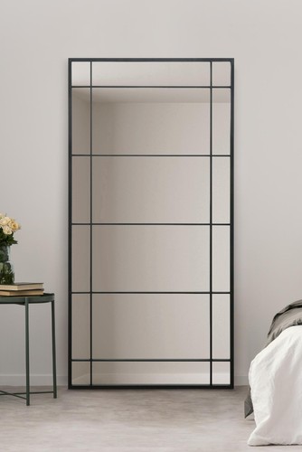 Mirroroutlet large black - black, metal
