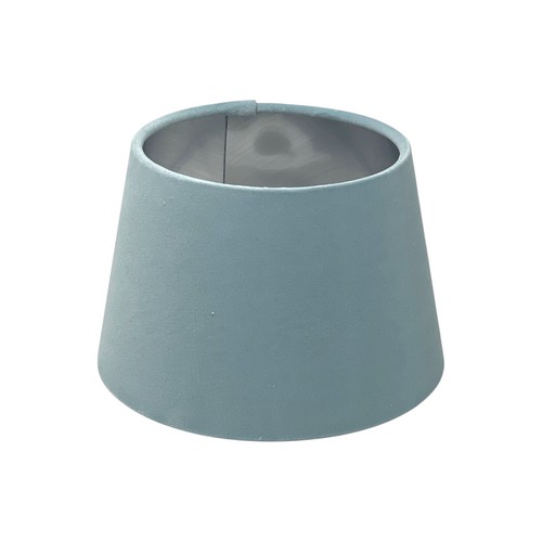 Lampshade duck egg blue velvet - lampshade,