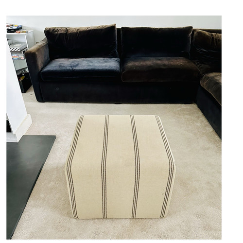 Large upholstered ottoman - upholstered,