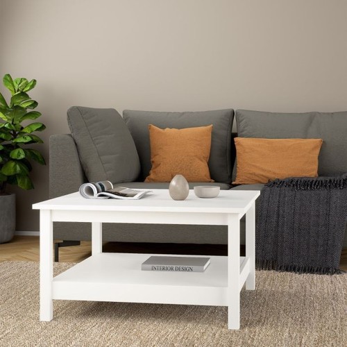 White coffee table with - white,
