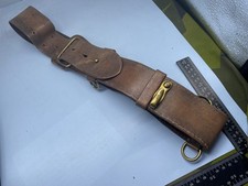 Original WW1 / WW2 British Army Officer's Sam Browne Leather Belt 34 inch Waist