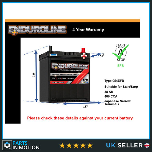 Efb car battery 054efb - battery,