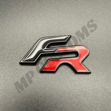 Gloss Black & Red FR Badge