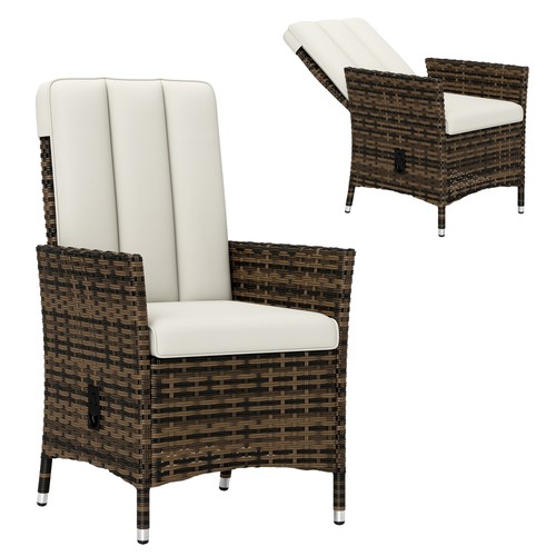 Outdoor rattan recliner chair - outdoor,
