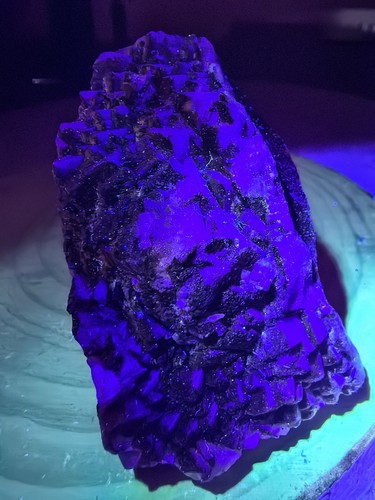 Purple elestial quartz crystal - elestial,