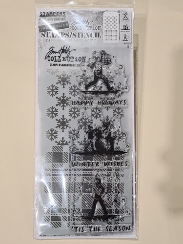 Tim holtz clear stamps stencil - tim, stamps/stencil