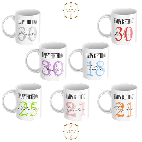 Personalised 18th 21st 25th