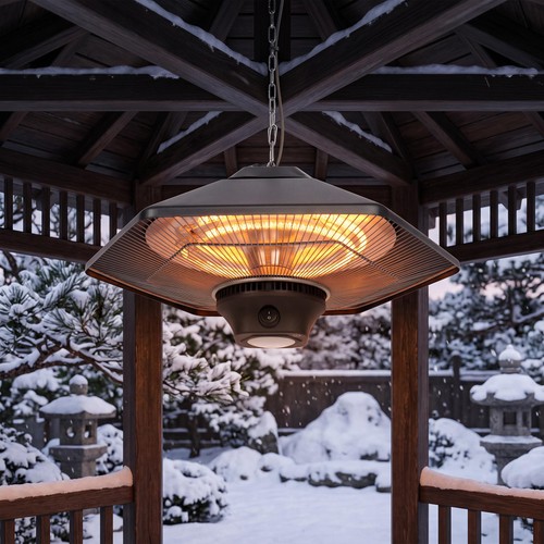 Garden electric heater - 2-in-1,