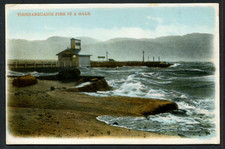 Tighnabruaich Argyll-shire - The Pier in a Gale c1910 (R5949)