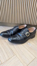 Loake Paisley Monk Shoes Black