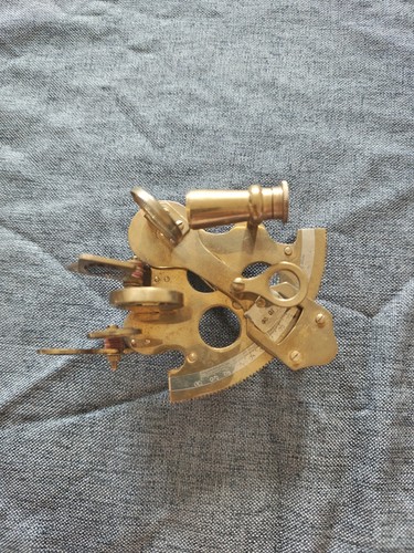 Vintage brass pocket - pocket, sextant