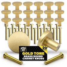 4-20 Round Cabinet Knobs Drawer Cupboard Handles Door Pull Furniture Kitchen DIY