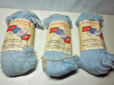 Yarn c1950 WG Luxury 3 X1 oz Nylaness Vintage 2 Ply 100% Pure Nylon Unused Cond