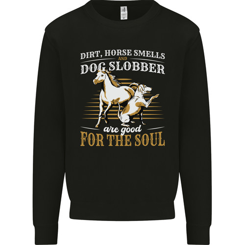 Dog horse funny quote mens - funny,