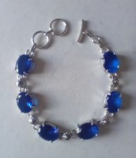 (824) Sterling Silver & Blue